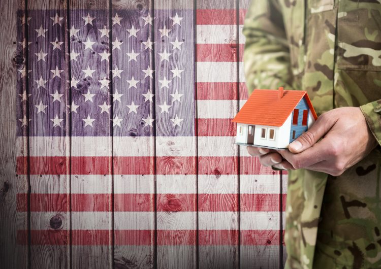 US Troop newly installed roof and american flag